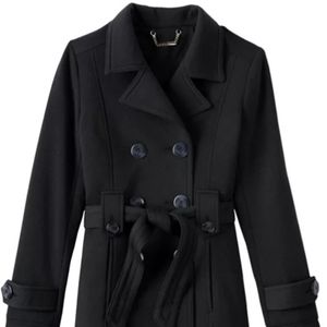 Double-Breasted Fleece Pea Coat
